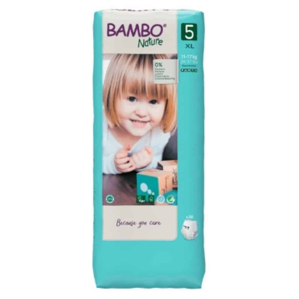 bambo nature – culottes d’apprentissage n°5 xl 11 17kg – 38u