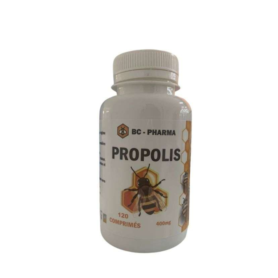 bc pharma – propolis 400mg – 120 comprimes