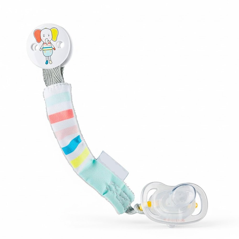 bebe confort – attache sucette textile universel elephant