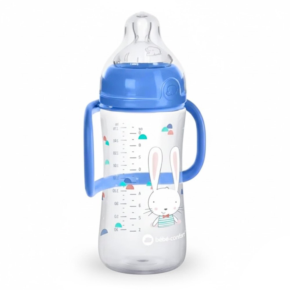 bebe confort – biberon emotion pp avec poignet +12m 270ml funny friends