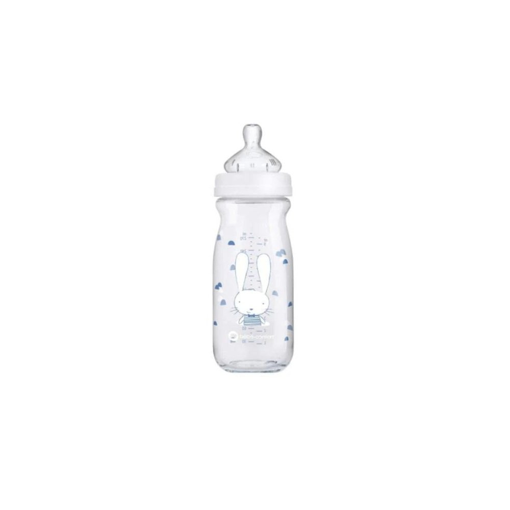 bebe confort – biberon en verre emotion pp 0 12m 270ml verre friends