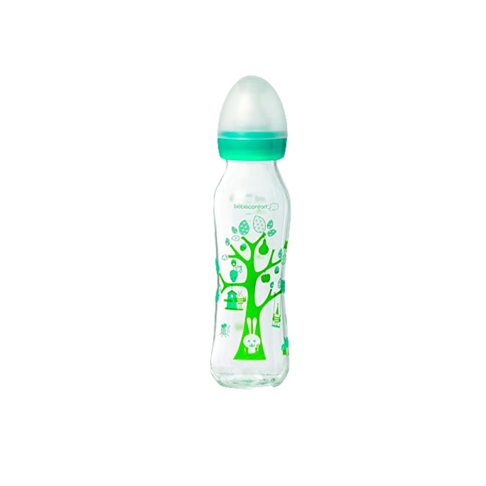 bebe confort – biberon en verre fantasy 0 12m – 240ml