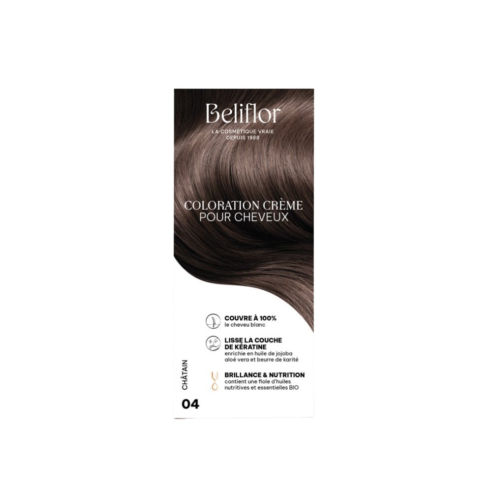 beliflor – coloration n°04 chatain