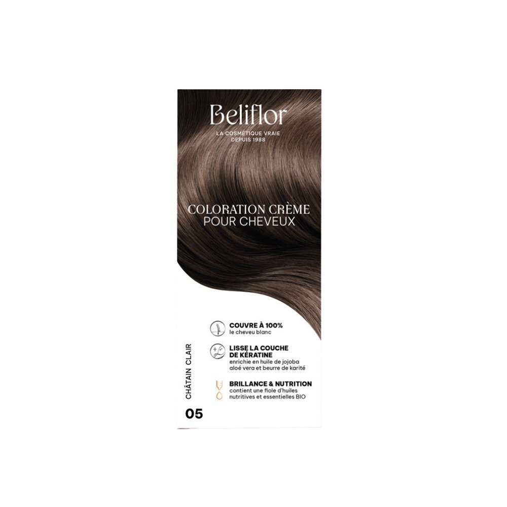 beliflor – coloration n°05 chatain clair