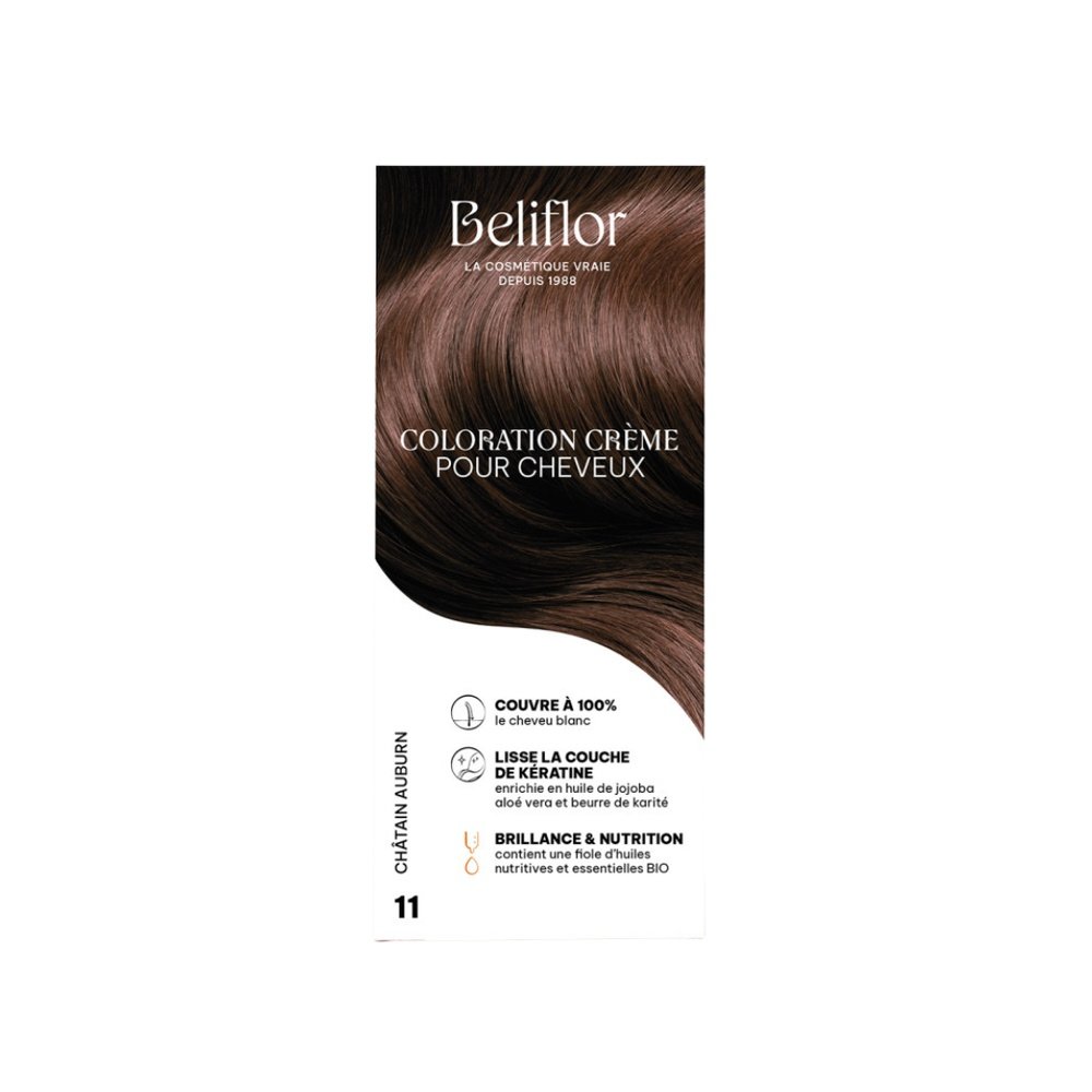 beliflor – coloration n°11 chatain auburn