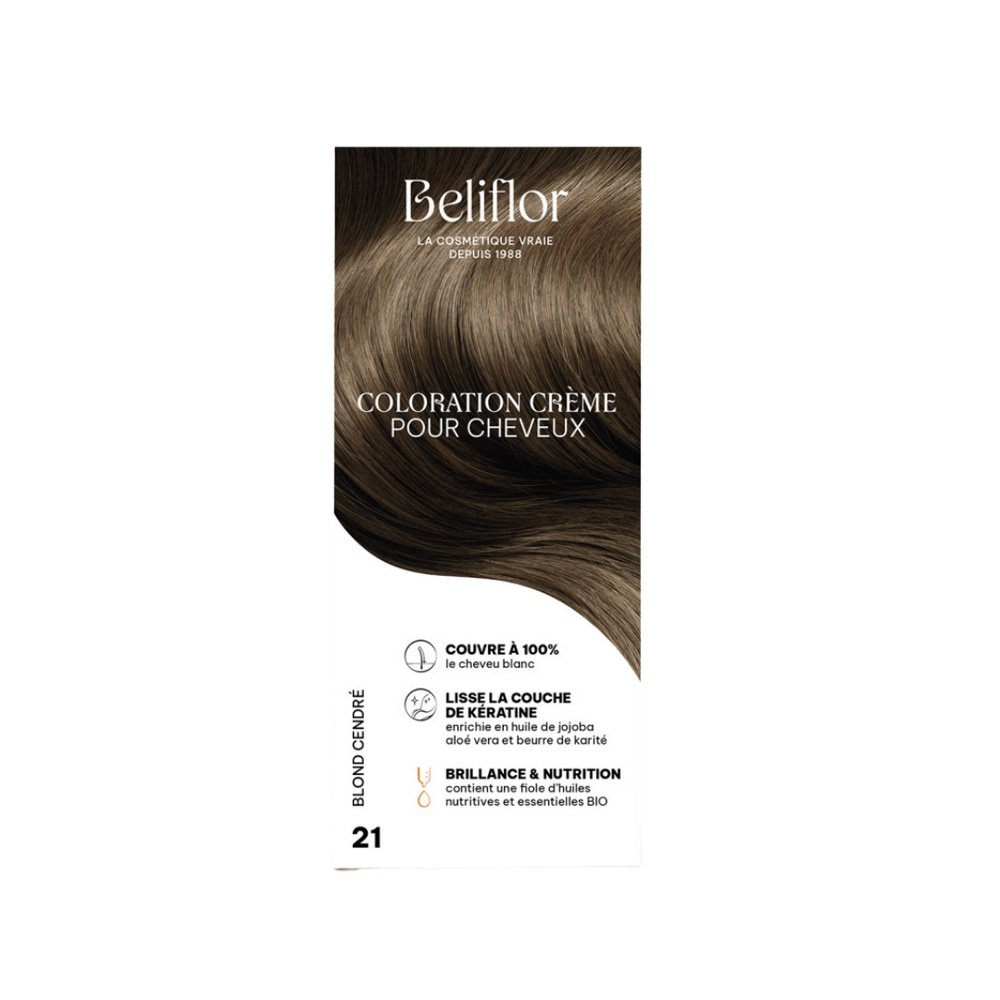 beliflor – coloration n°21 blond cendre