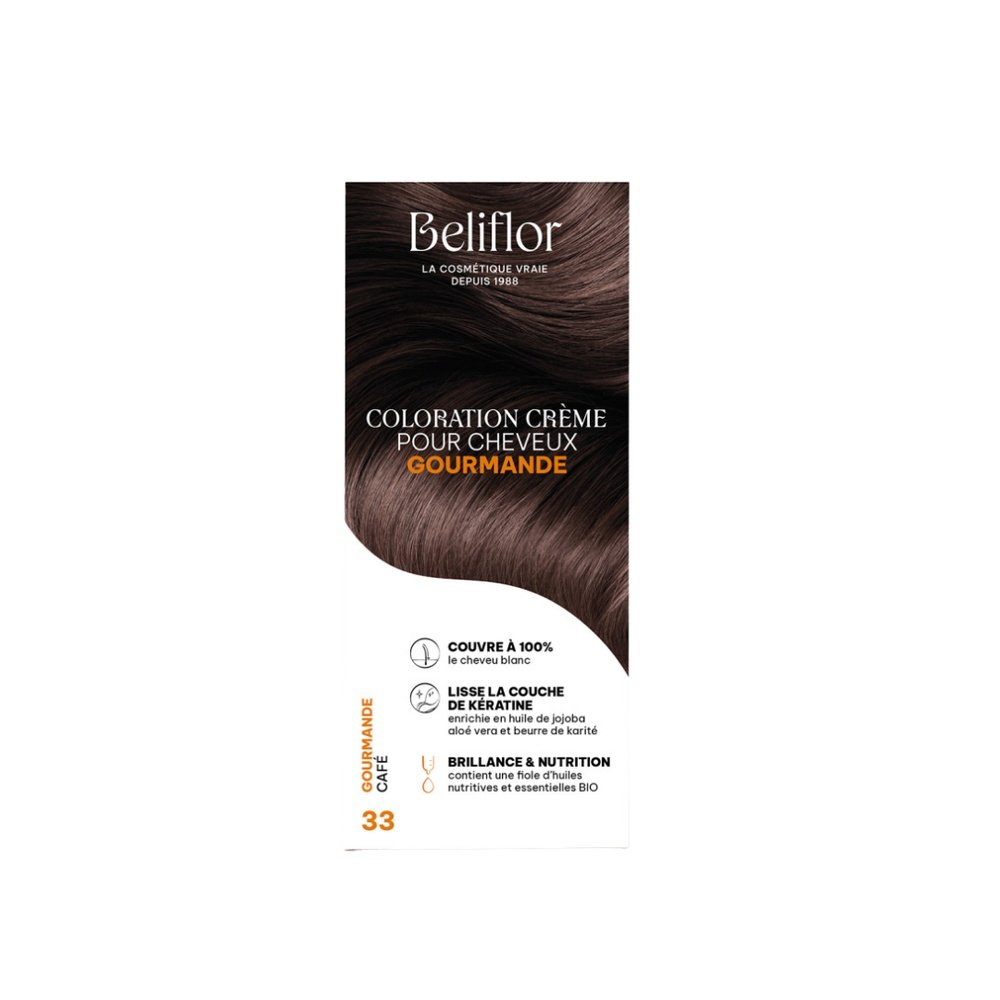 beliflor – coloration n°33 gourmande cafe