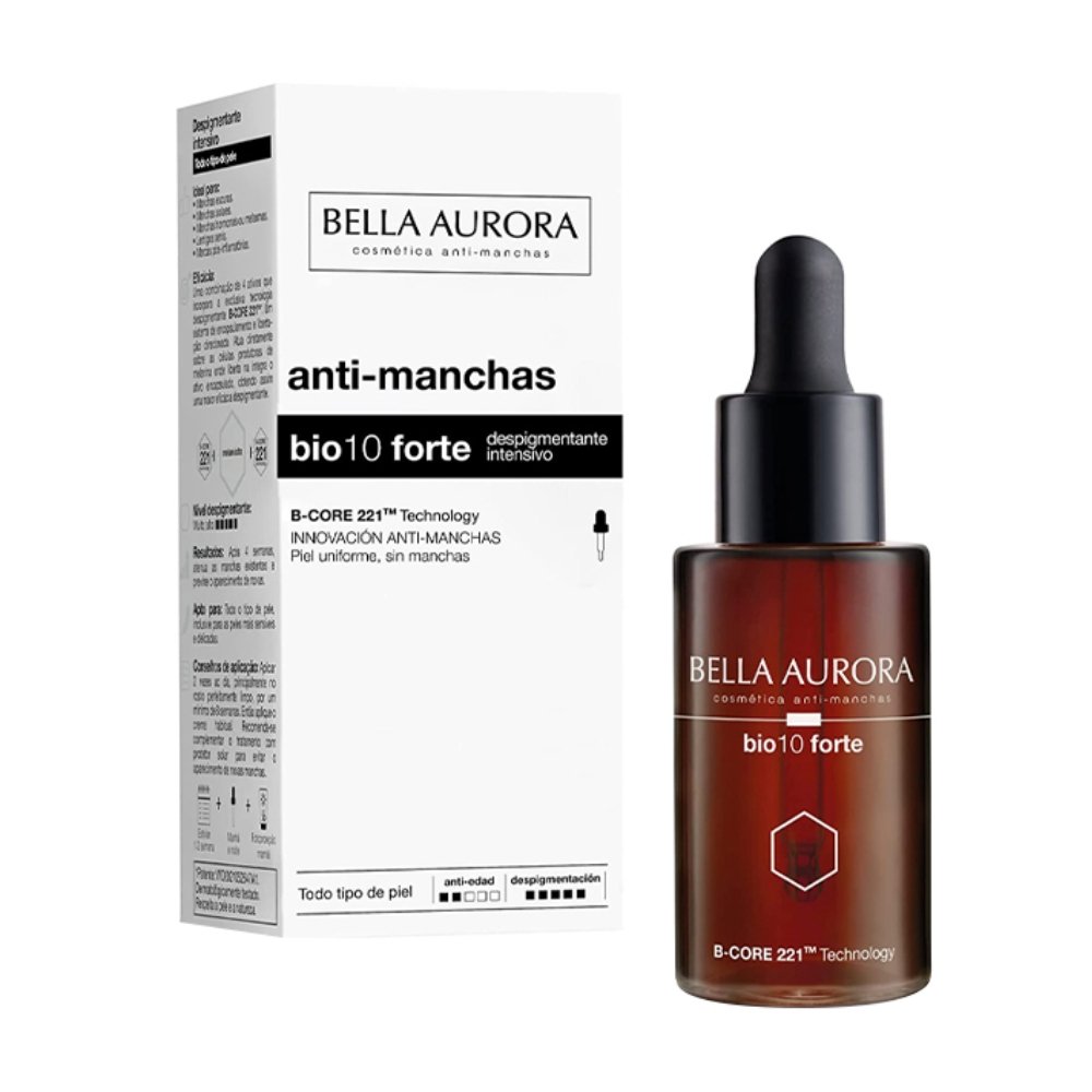 bella aurora – bio10 forte pigment stop serum anti taches tous types de peaux – 30ml