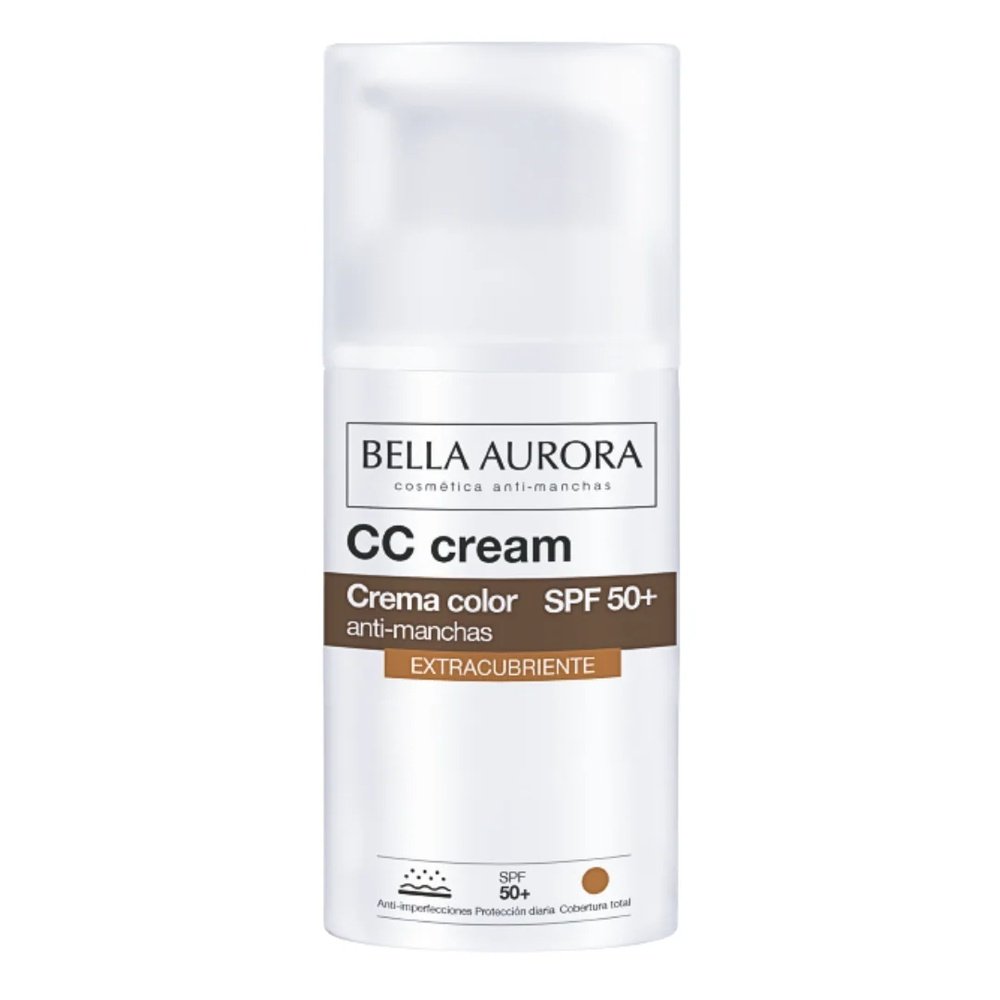 bella aurora – cc creme anti taches extra couvrante spf50+ – 30ml