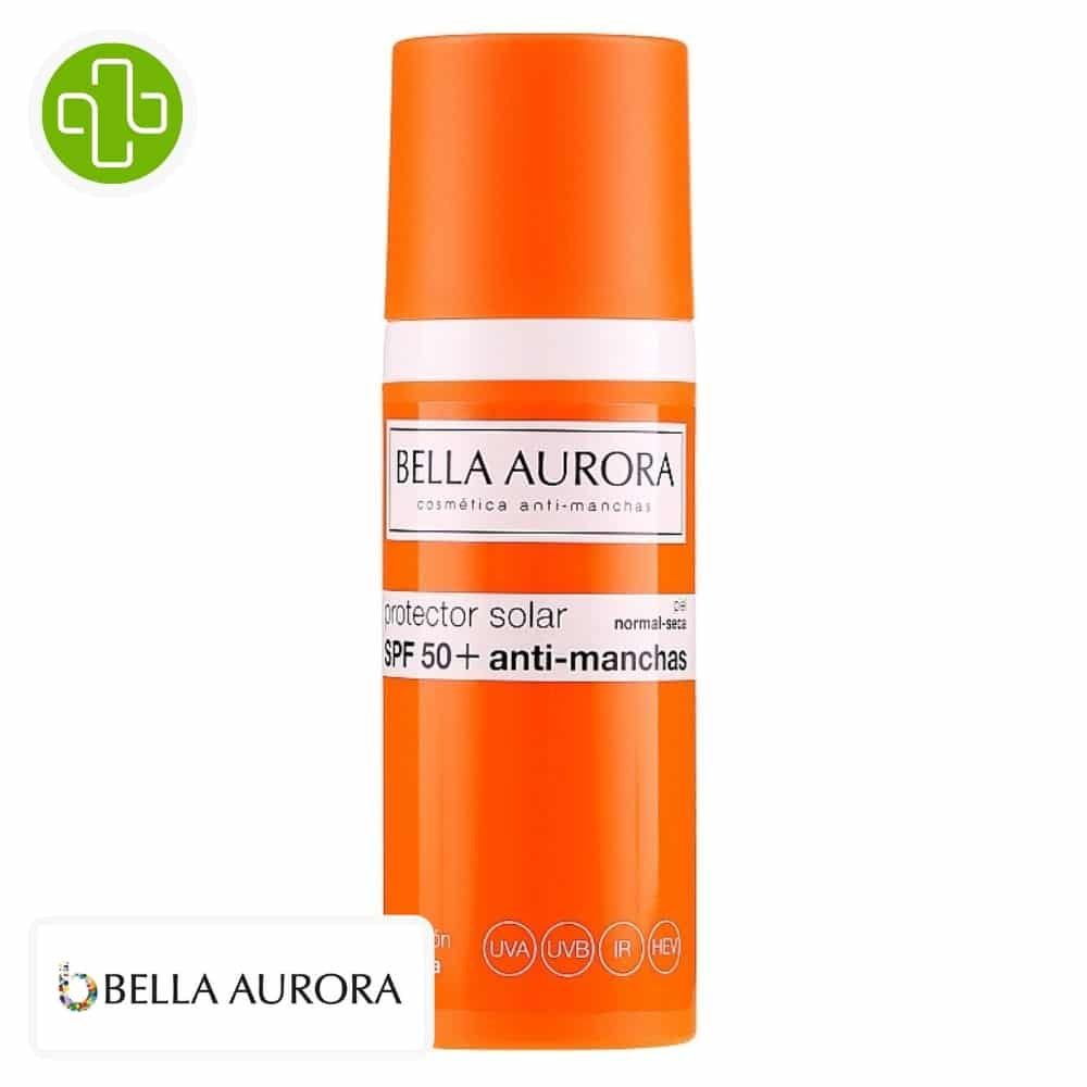 bella aurora – ecran solaire anti taches peau normale a seche spf50 – 50ml