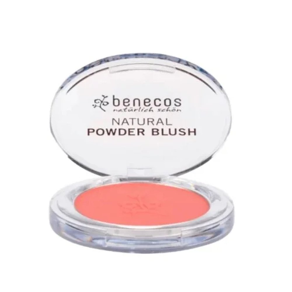 benecos – natural compact blush sassy salmon – 5.5g