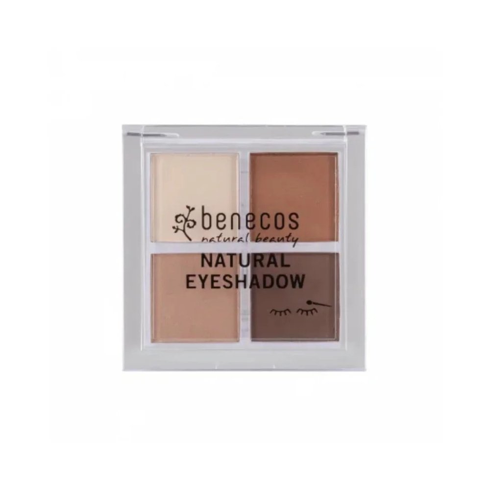 benecos – natural quatro eyeshadow coffee et cream – 8g