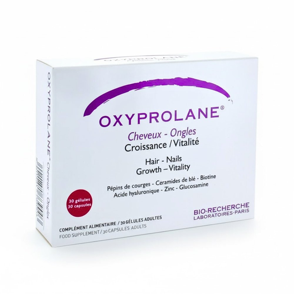 bio recherche – oxyprolane cheveux et ongles – 30 gelules