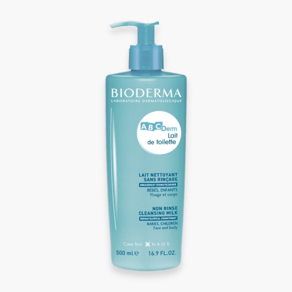 bioderma – abcderm lait de toilette sans rincage – 500ml