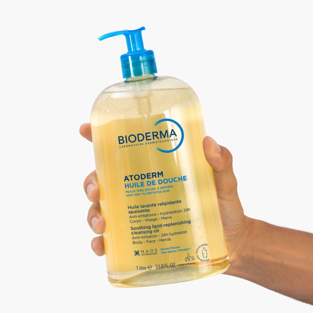 bioderma – atoderm huile de douche lavante relipidante apaisante – 1l bioderma – atoderm huile de douche lavante relipidante apaisante – 1l
