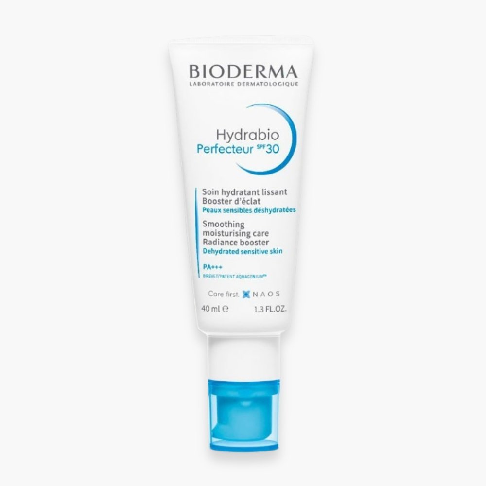 bioderma – hydrabio perfecteur soin hydratant lissant booster d’eclat spf30 – 40ml