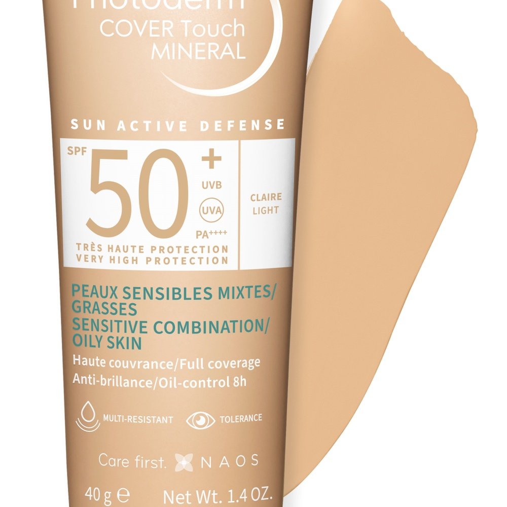 bioderma – photoderm cover touch mineral teinte clair spf50+ – 40g bioderma – photoderm cover touch mineral teinte clair spf50+ – 40g