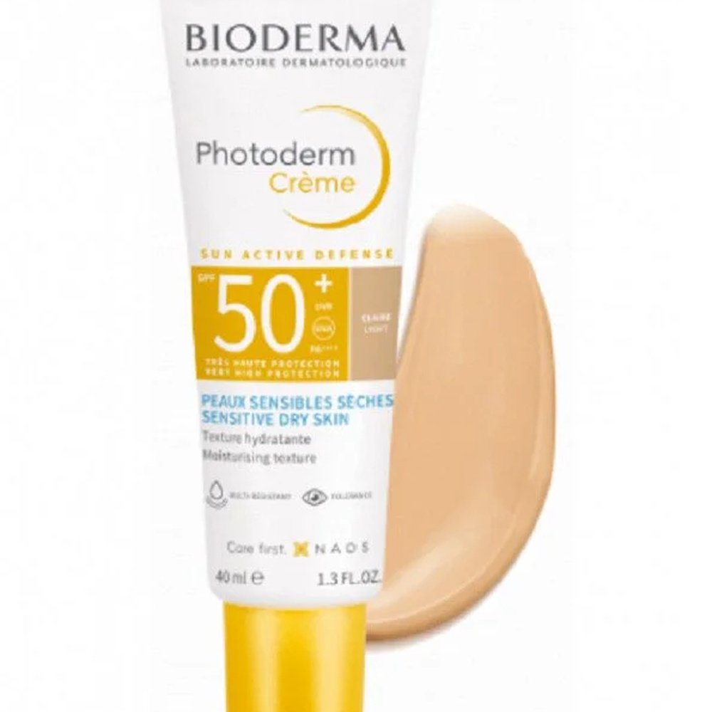 bioderma – photoderm ecran creme teinte claire spf50+ – 40ml