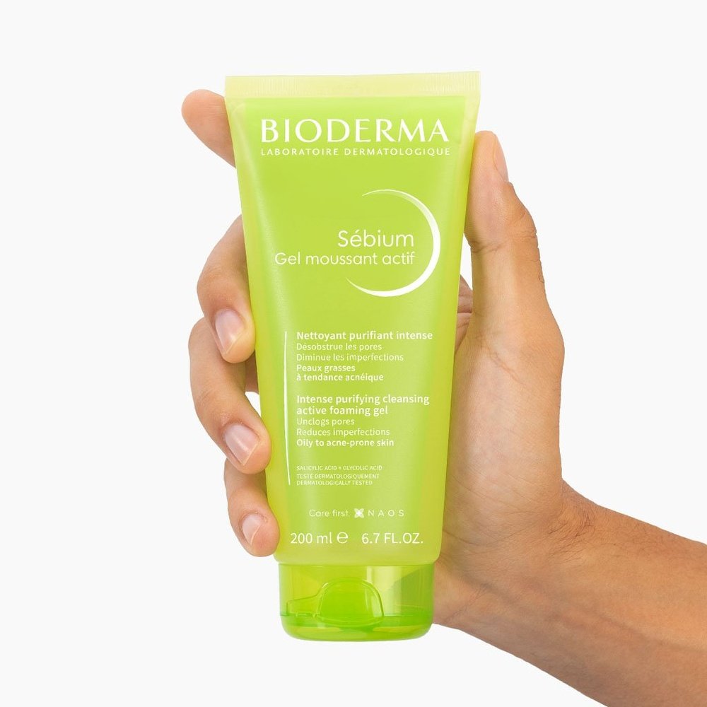 bioderma – sebium gel moussant actif nettoyant purifiant intense – 200ml bioderma – sebium gel moussant actif nettoyant purifiant intense – 200ml