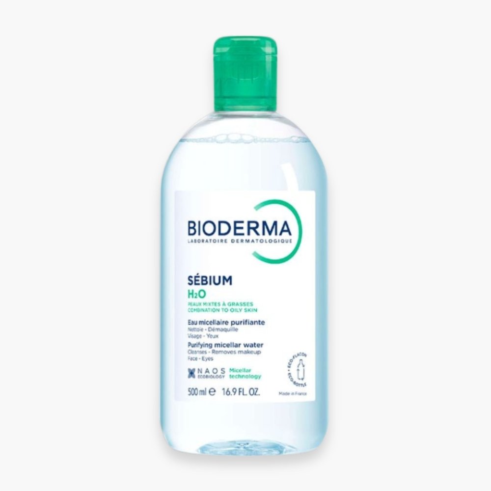 bioderma – sebium h2o solution micellaire purifiante – 500ml