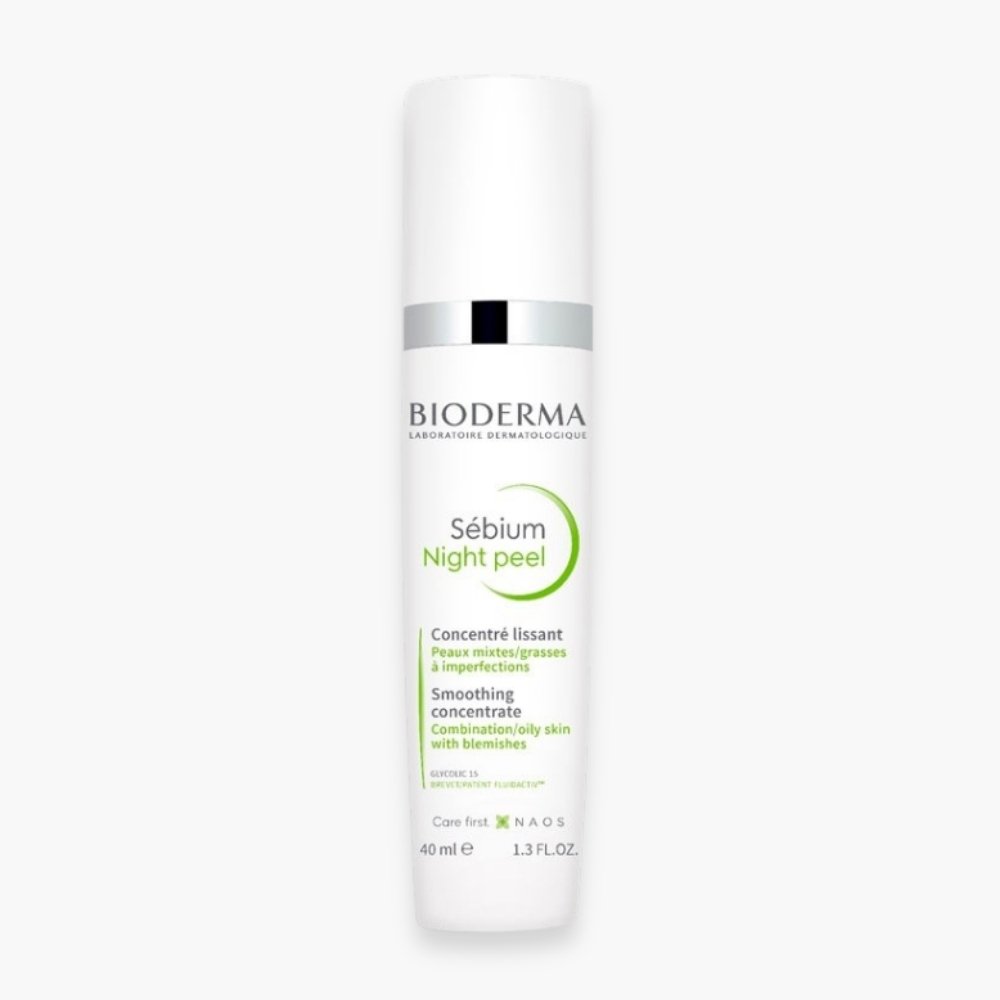 bioderma – sebium night peel concentre lissant – 40ml