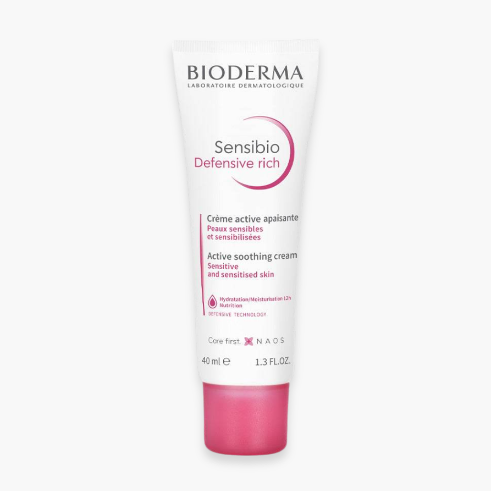 bioderma – sensibio defensive riche creme active apaisante – 40ml
