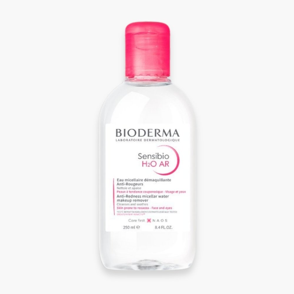 bioderma – sensibio h2o ar eau micellaire demaquillante anti rougeurs – 250ml