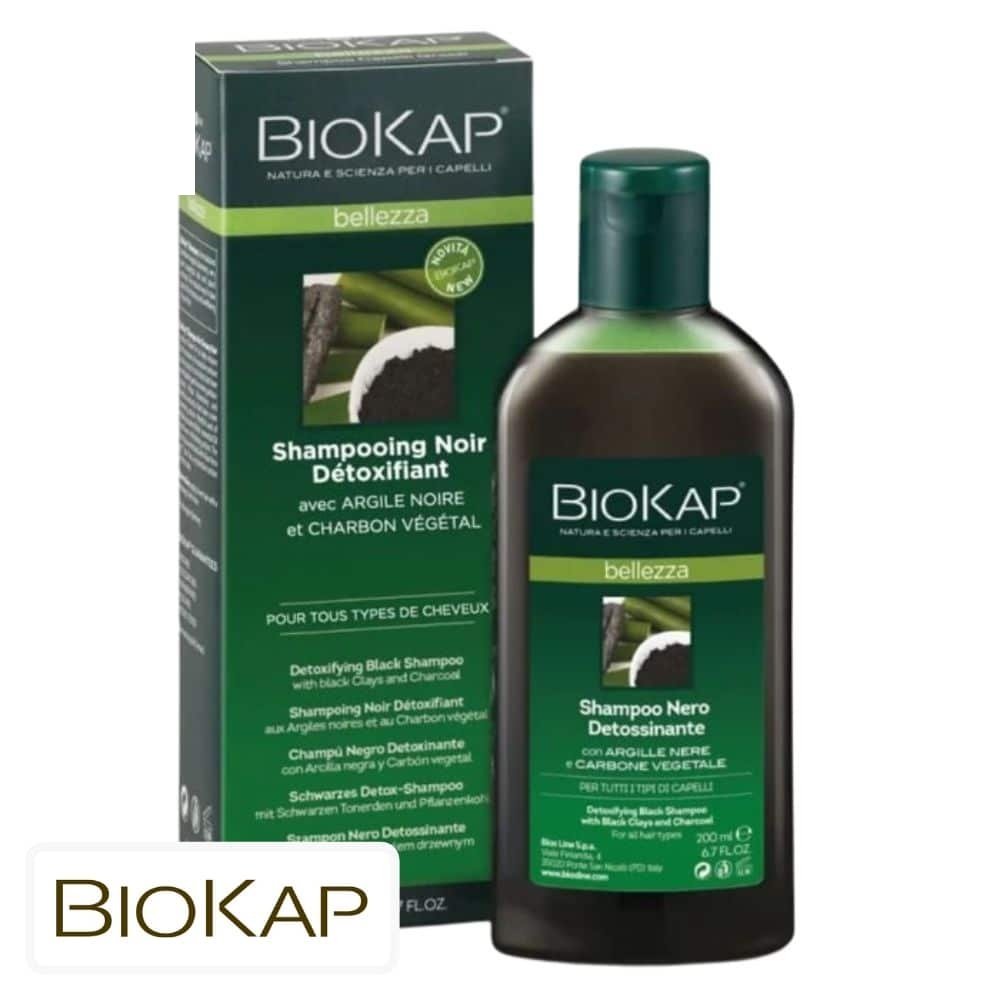 biokap – bellezza shampoing noir detoxifiant – 200ml