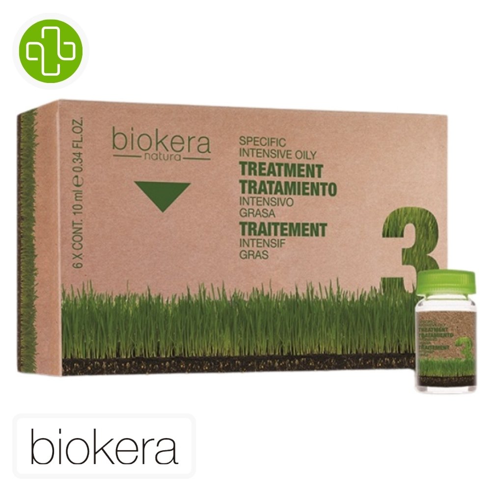 biokera – traitement intensif cheveux gras – 6x – 10ml