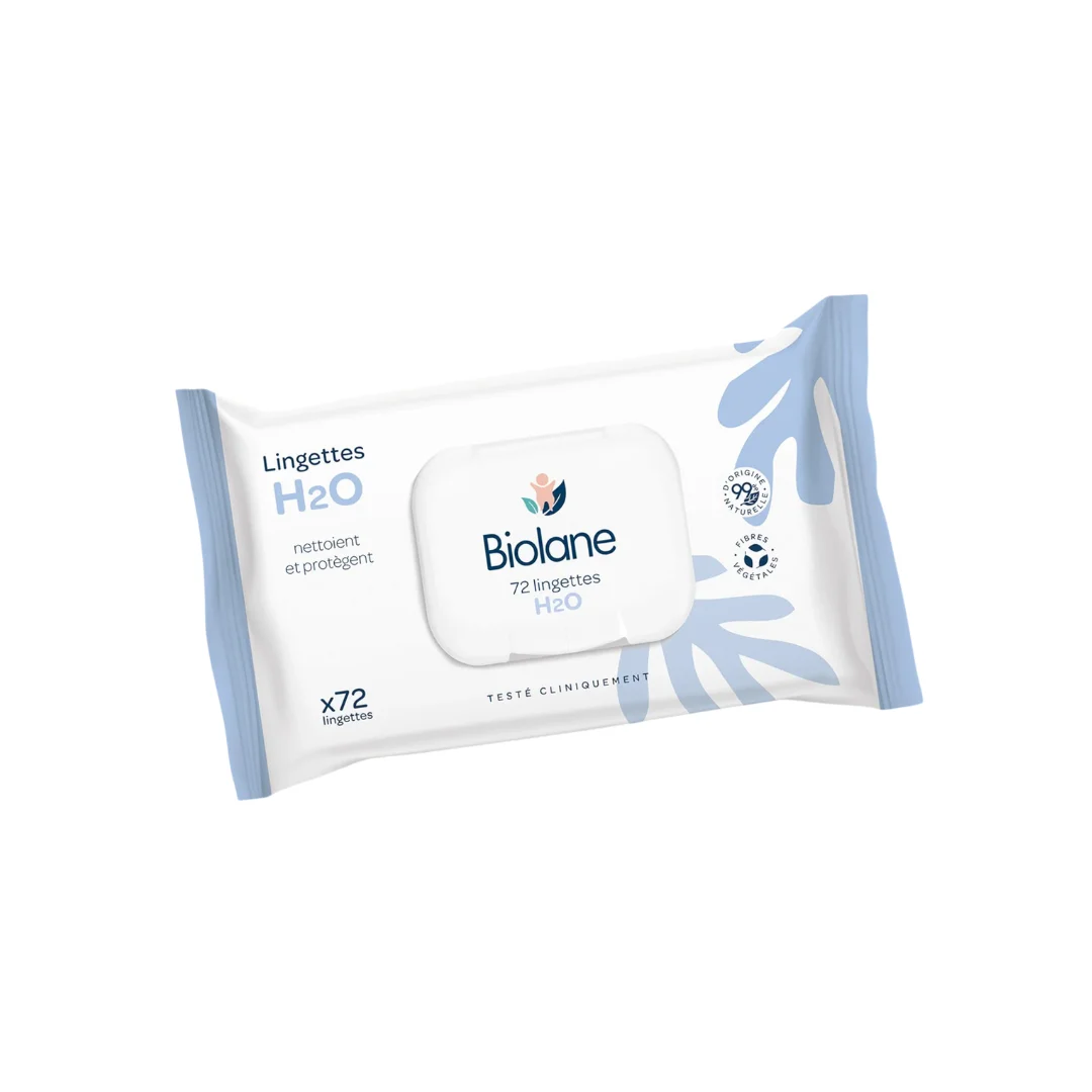 biolane – lingettes pure h2o 72 pieces