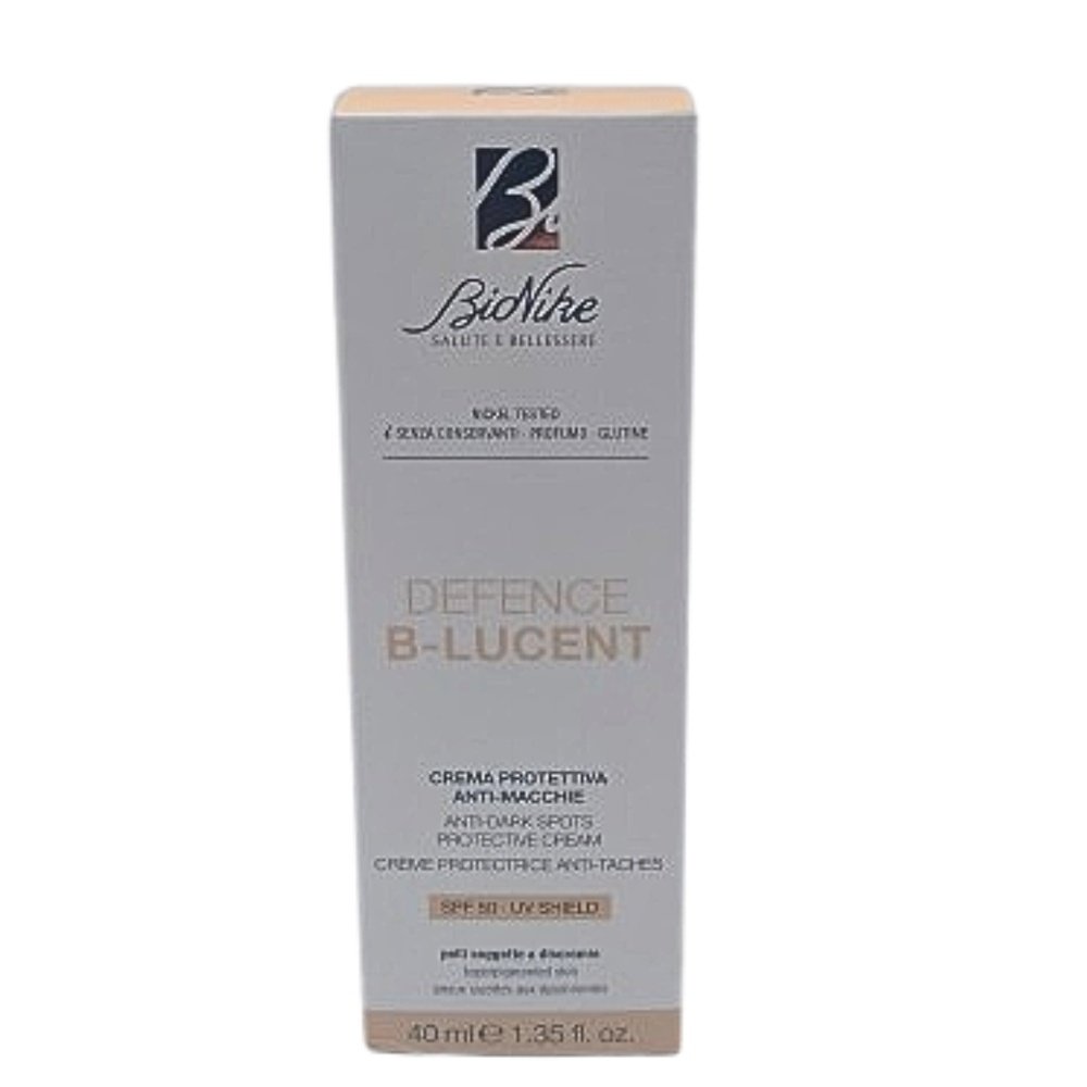 bionike – defence b lucent creme protectrice anti tache spf50 – 40ml