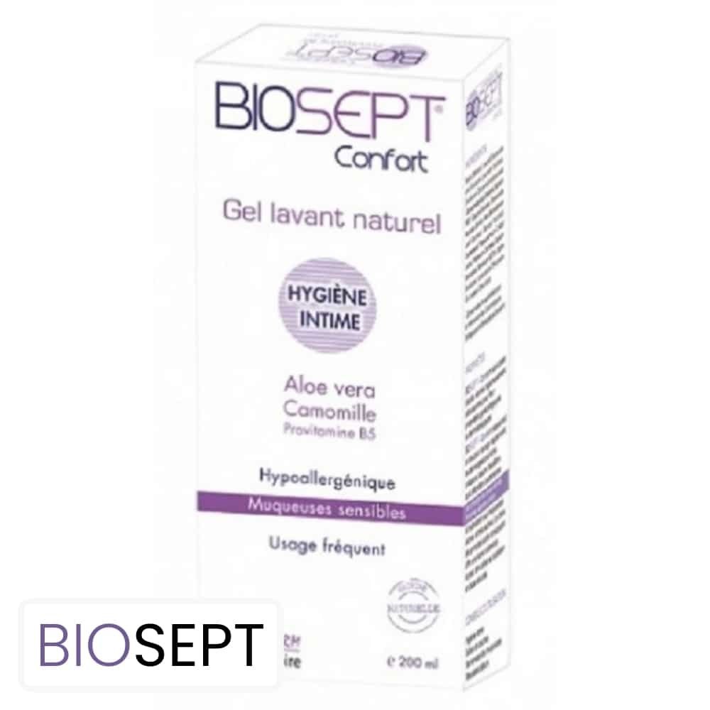 biosept – traitant ph 7.5 gel lavant antiseptique hygiene intime – 200ml