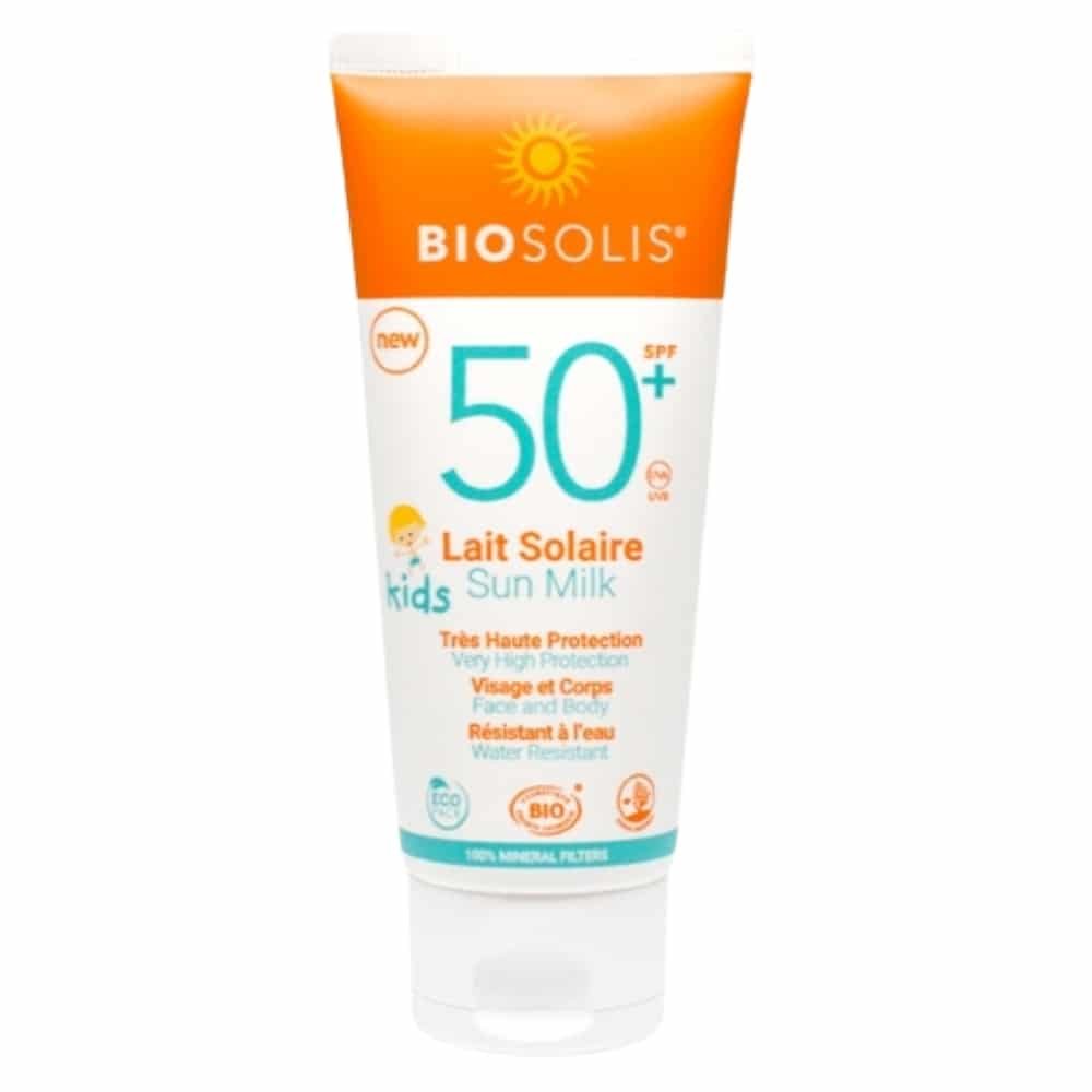 biosolis – kids lait solaire spf50+ bio – 100ml