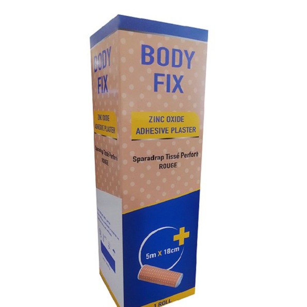 body fix – sparadrap perfore 1*10cm rouge