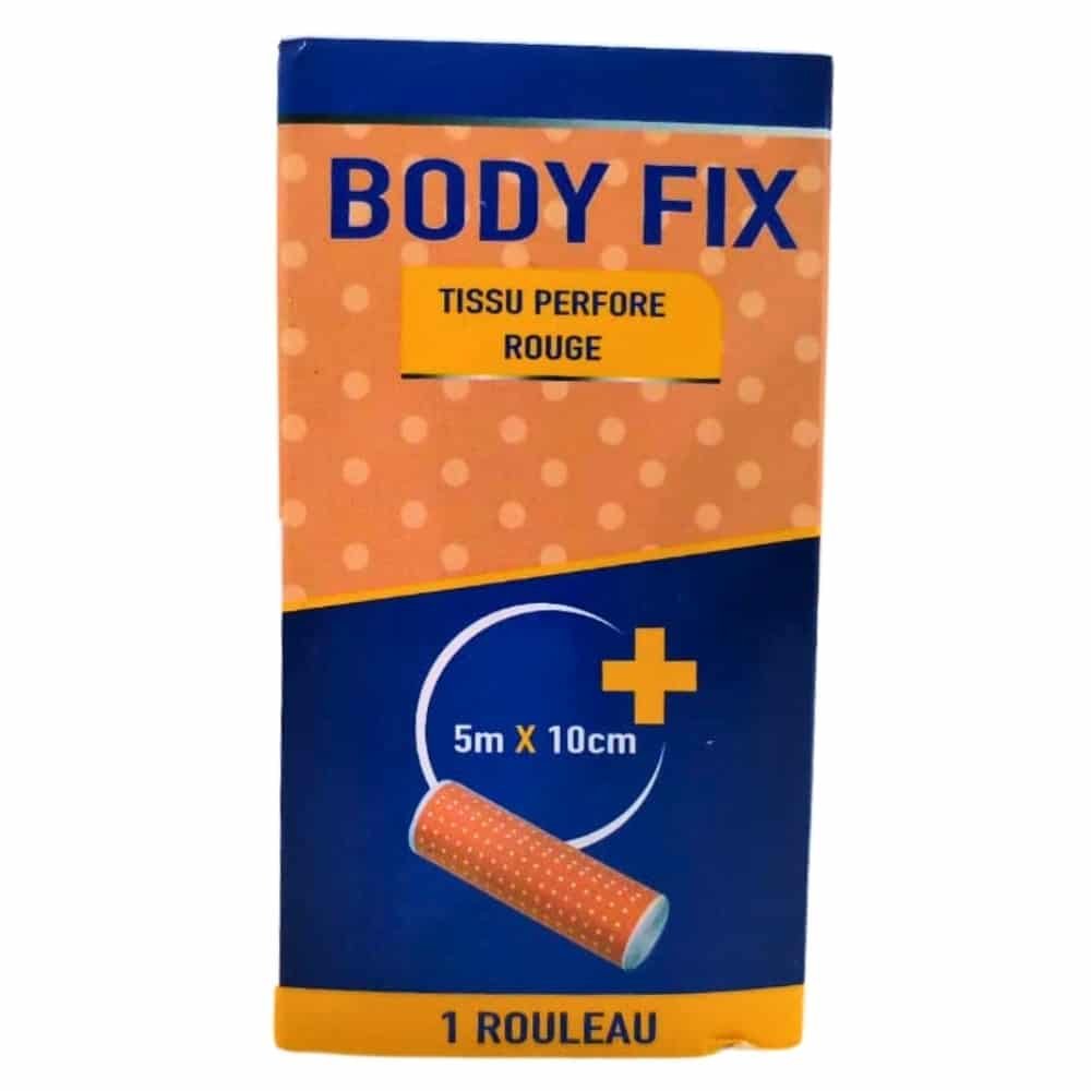 body fix – tissu perfore rouge 5mx10cm – 1u