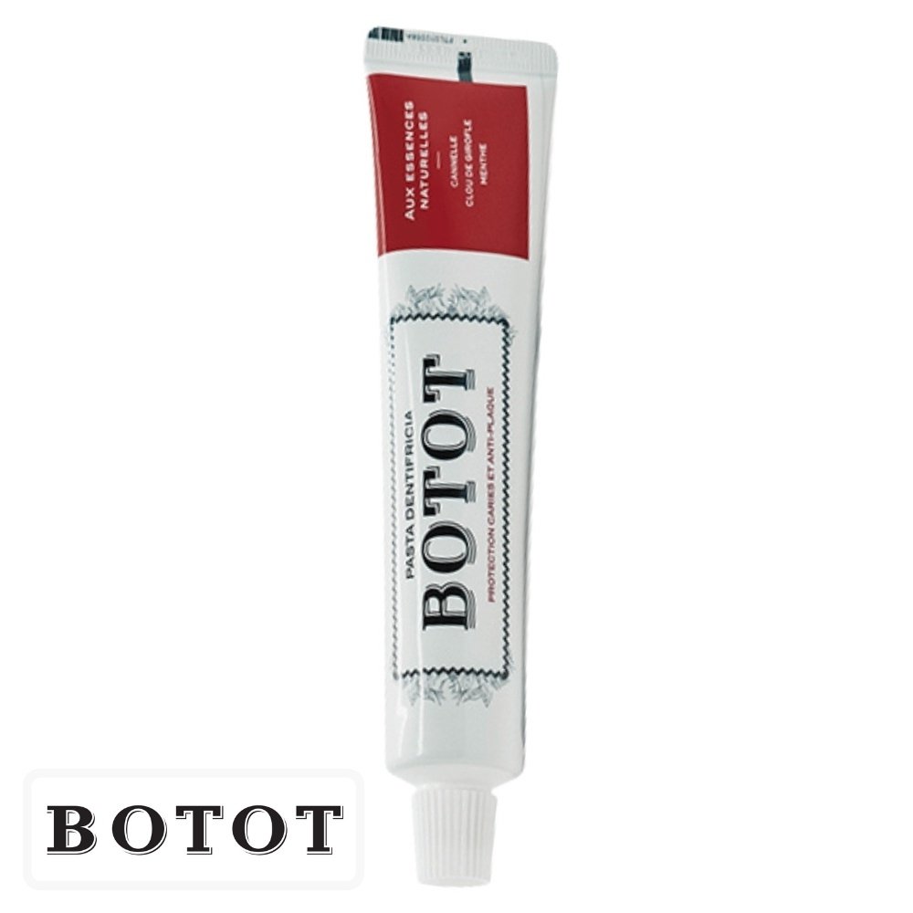 botot – dentifrice protection carries et anti plaque cannelle, clou de girofle et menthe – 75ml