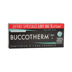 🎁 pack 🎁 – buccotherm – dentifrice charbon noir 75ml x2 pack