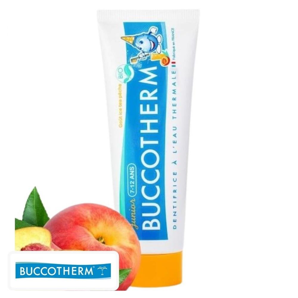 buccotherm – dentifrice junior 7 12ans gout peche – 50ml