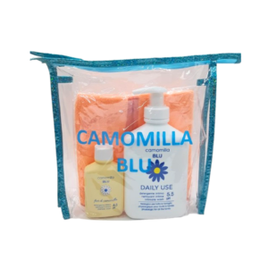 camomilla blu – daily use 300ml+gel intime echantion+serviette trousse