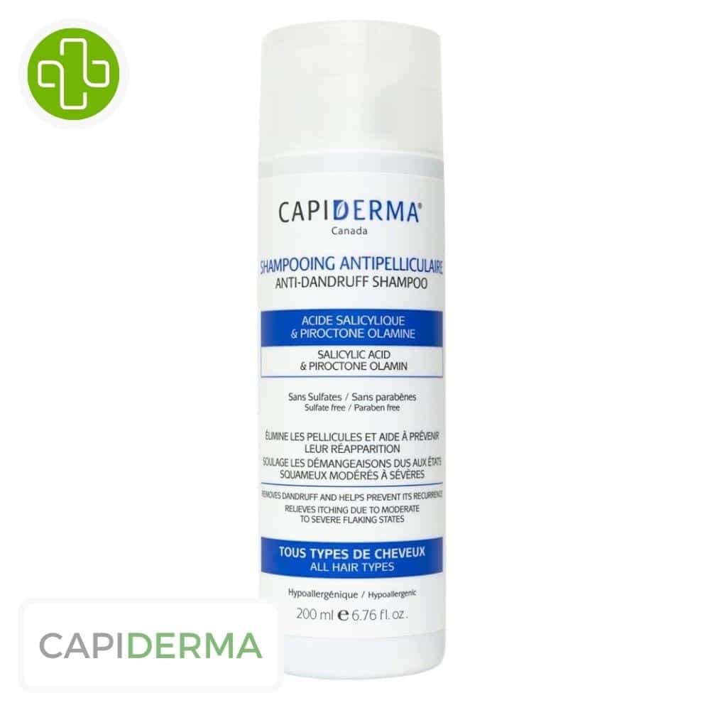 capiderma – shampoing anti pelliculaire – 200ml