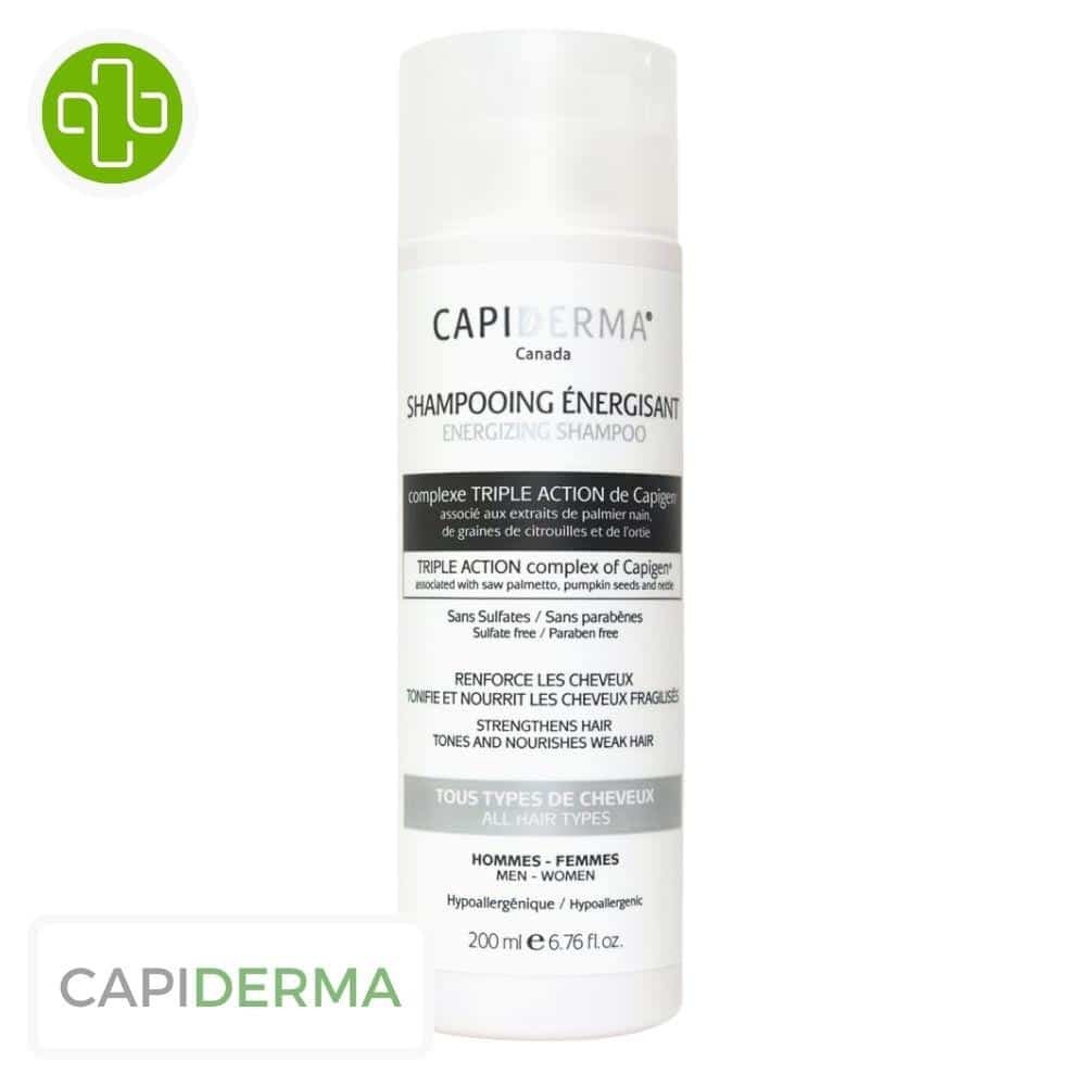 capiderma – shampoing energisant – 200ml