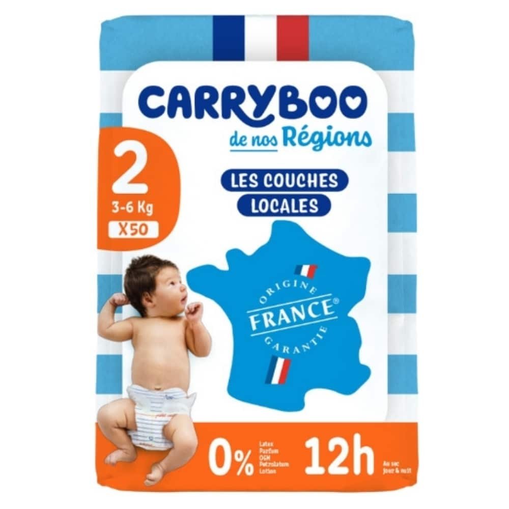 carryboo – couches bebes t2 3 6kg 12h – 50u