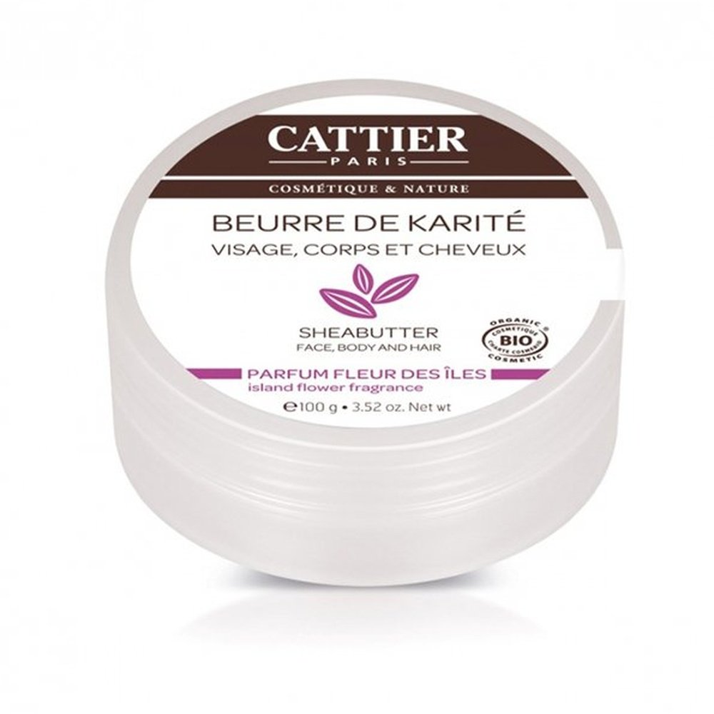 cattier – beurre de karite fleur des iles – 100g
