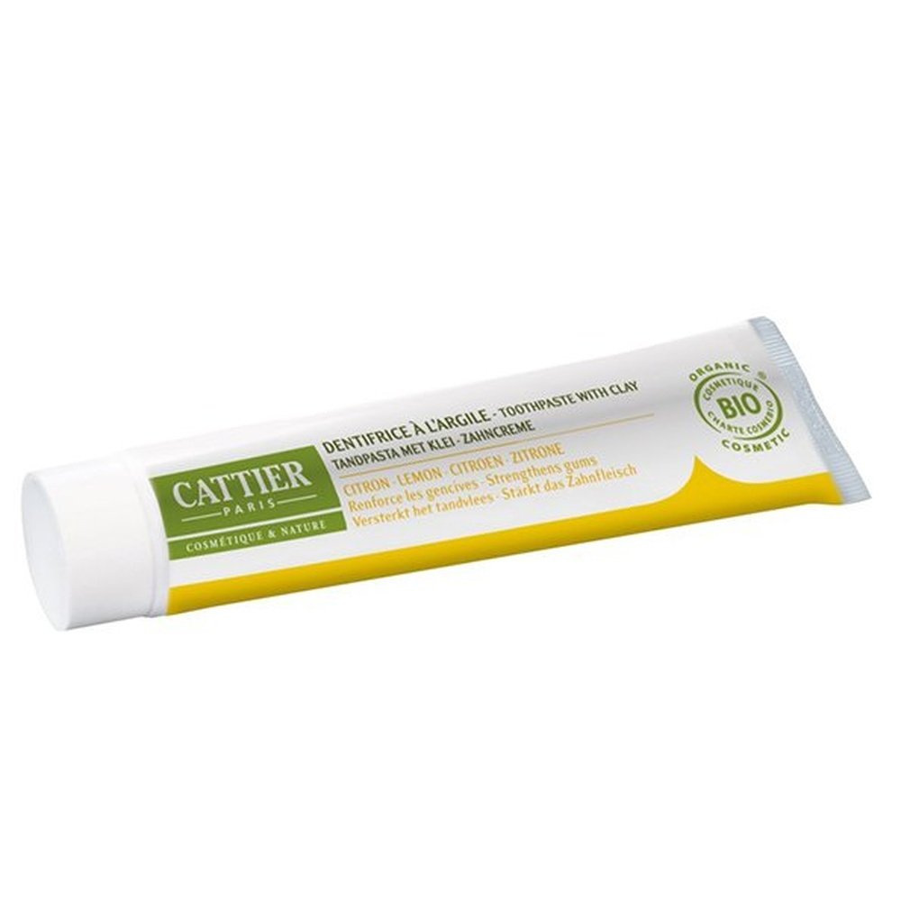 cattier – dentargile dentifrice citron – 75ml