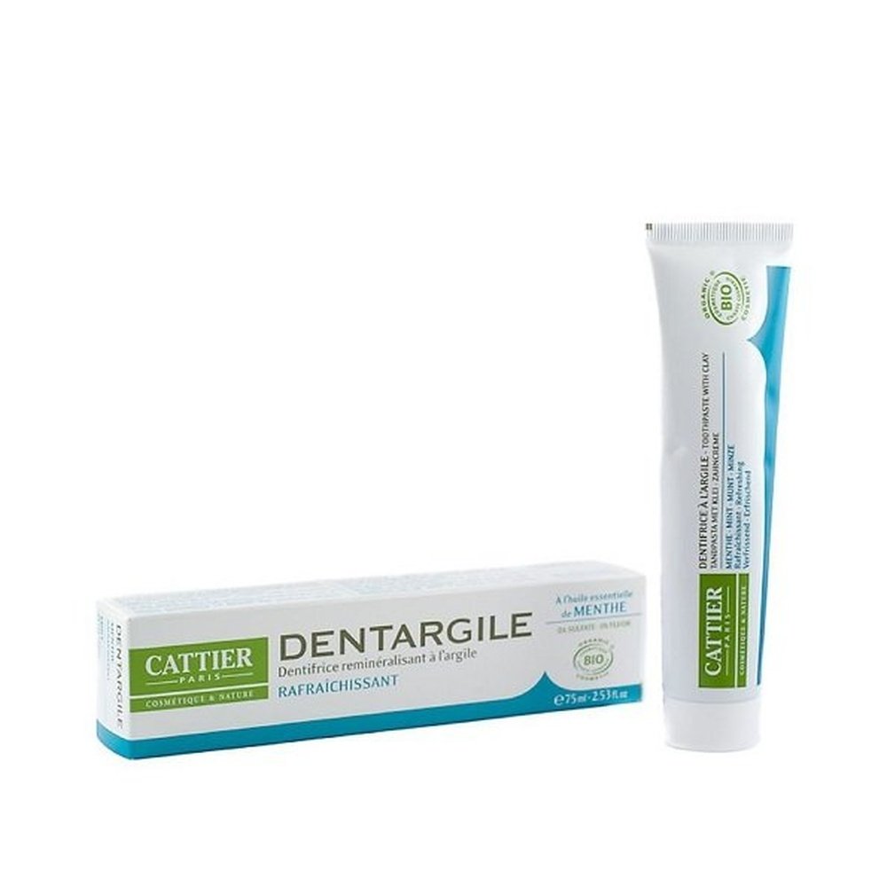 cattier – dentargile dentifrice menthe – 75ml