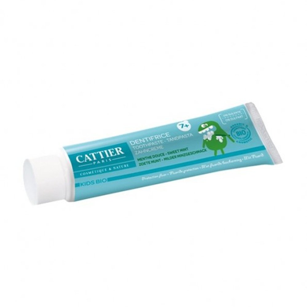 cattier – dentifrice 7ans+ gout menthe douce – 50ml