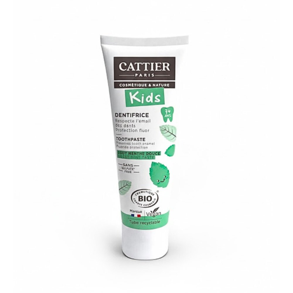 cattier – dentifrice kids +7 gout menthe douce