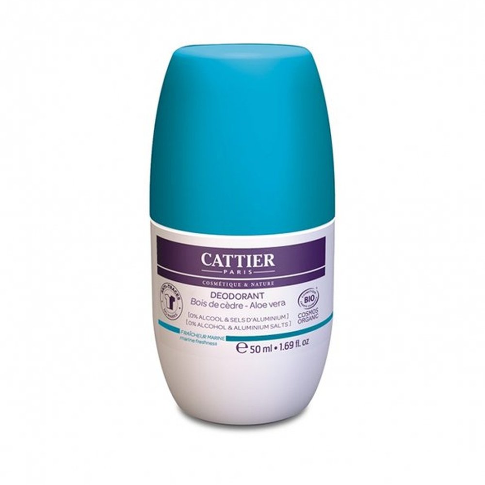 cattier – deodorant roll on fraicheur marine – 50ml