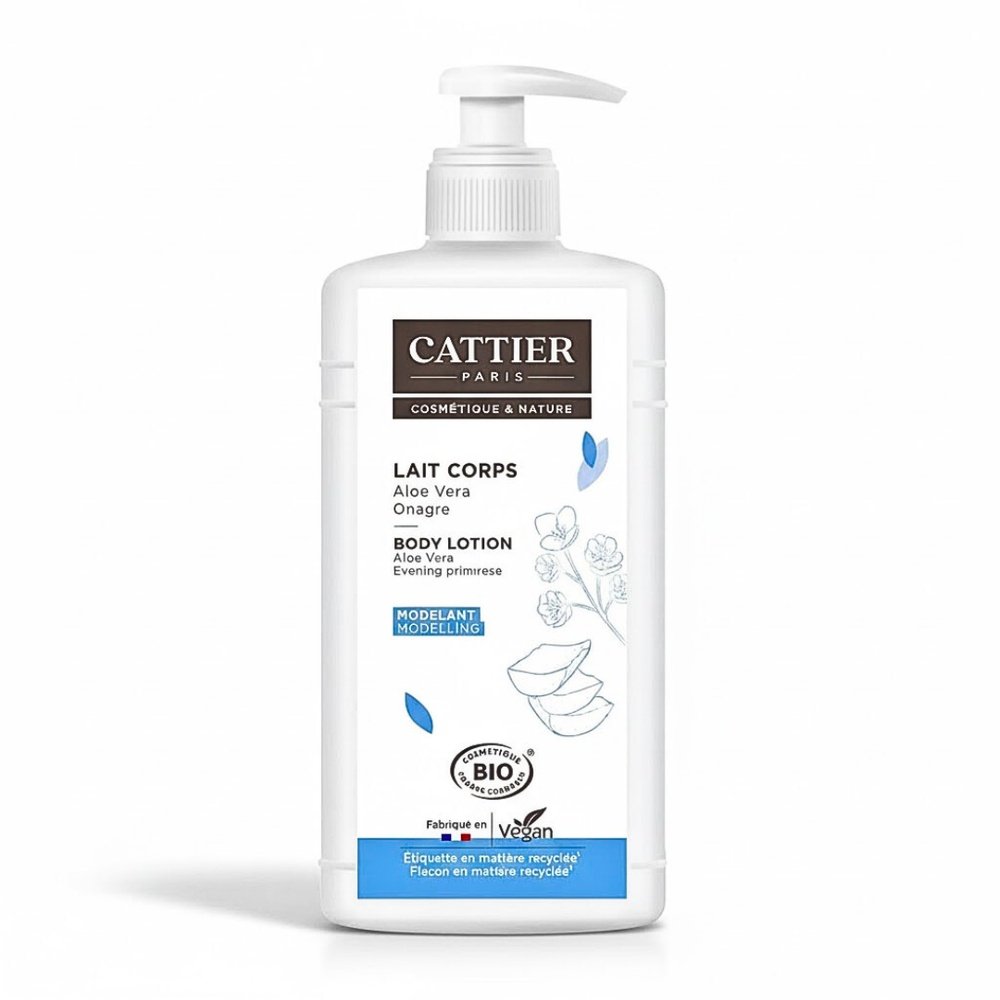 cattier – lait corps huile d’onagre parfum aloe vera – 500ml