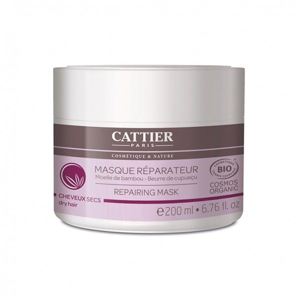 cattier – masque reparateur cheveux secs pot – 200ml